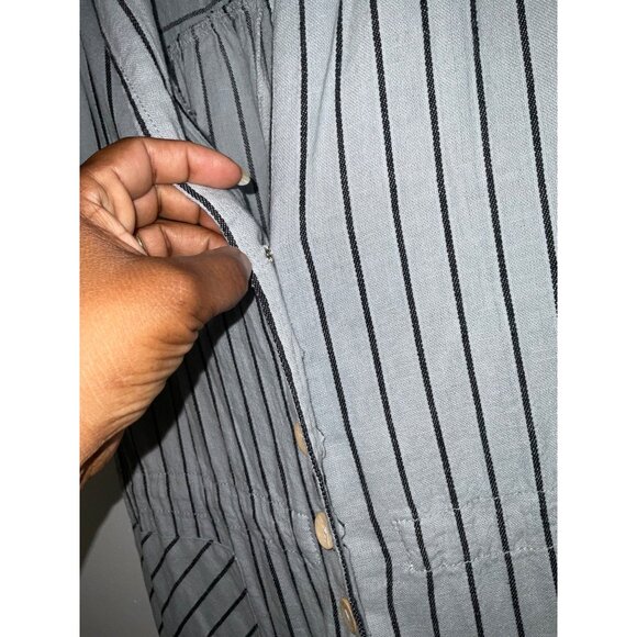 Free People Striped Jumpsuit in Black and White - Picture 4 of 14